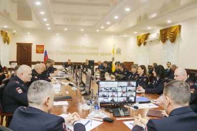 Дмитрий Судавцов принял участие в заседании коллегии ГУ МВД России по Ставропольскому краю