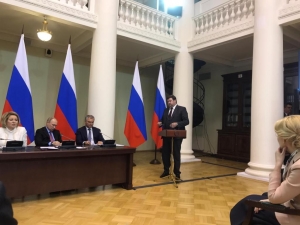 Встреча с Президентом России Владимиром Путиным на Совете законодателей